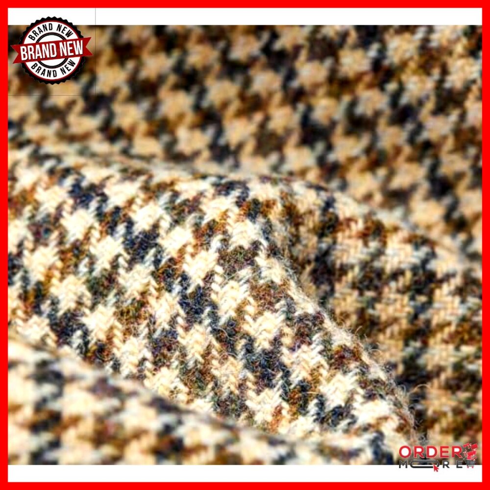 Wool Blend Cropped Bomber Jacket Regular Fit Houn… - image 6